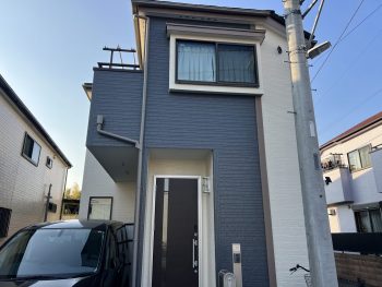 小金井市東町〜130万円で一戸建ての屋根壁塗装した施行事例