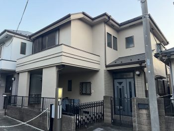 小金井市東町で〜115万一戸建ての屋根壁塗装した施行事例